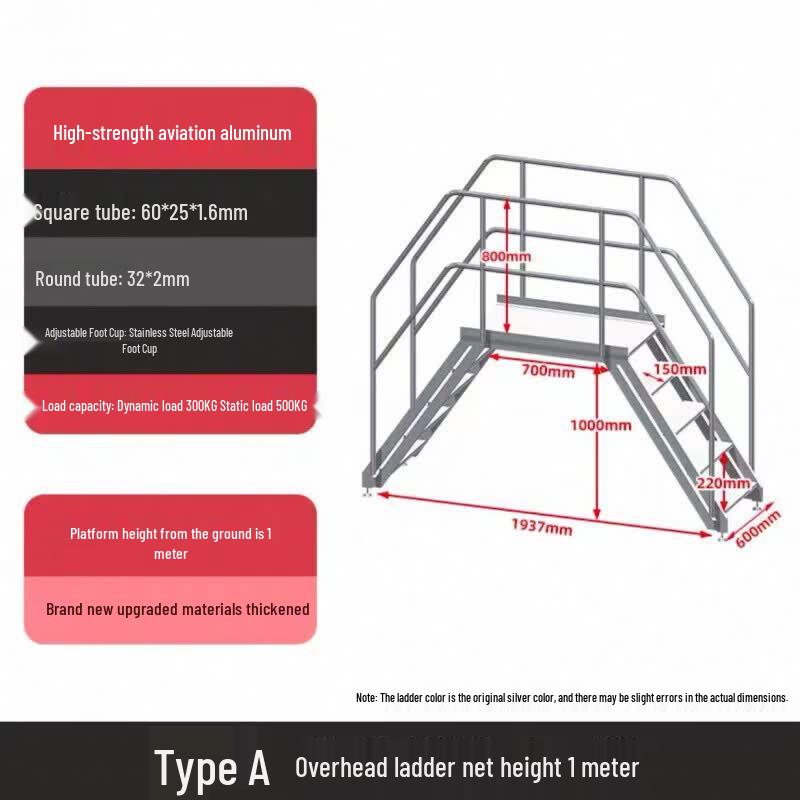 JINGGENG Mobile Industrial Crossover Platform Ladder
