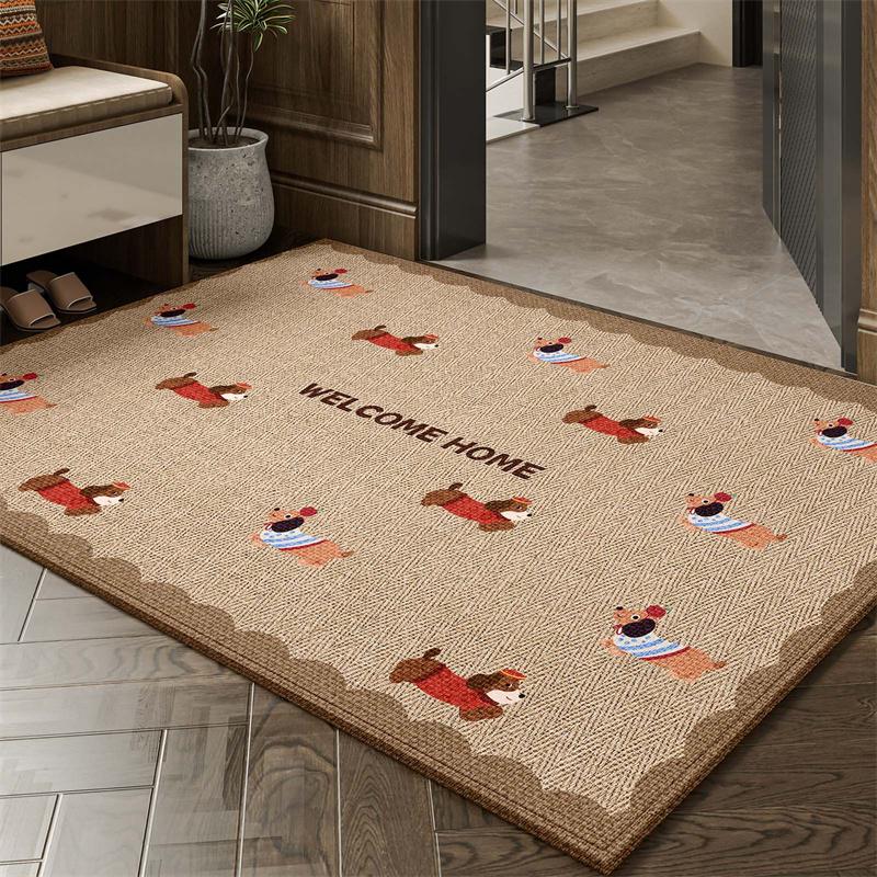 Eingangsteppich Toilettenmatte Badezimmer Rutschfest Stark Saugfähig Toilettentür Bodenmatte Saugfähig Toilette Badezimmer Badezimmerteppich Kieselgur