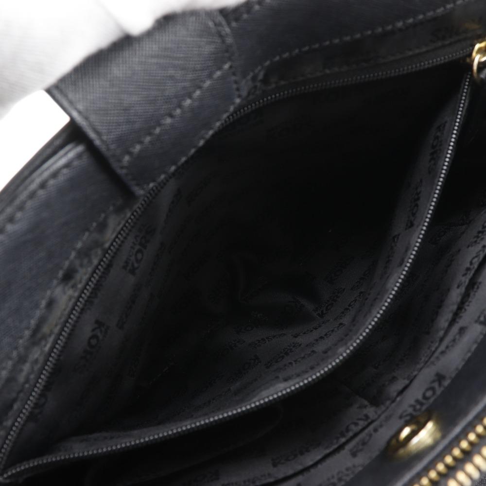 Michael Kors 2WAYShoulder Handbag 35S6GSOT2L black leather Women Used