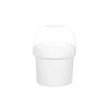 4L White Food-Grade Spiral Plastic Storage Bucket