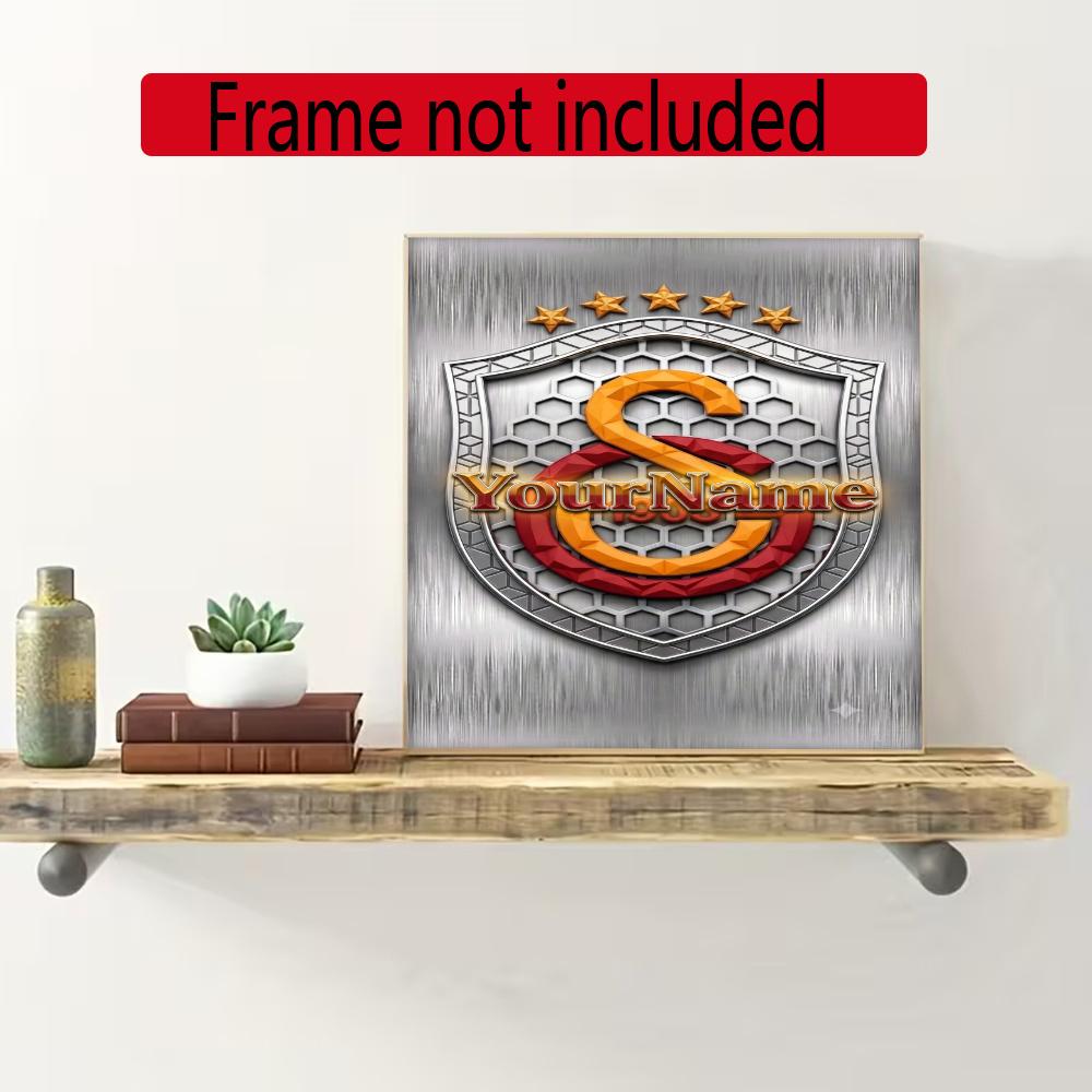 Galatasaray Customize Text Diamond Painting Round Diamond Mosaic Suitable For Beginners Diamond Painting Rhinestones Gift Frameless