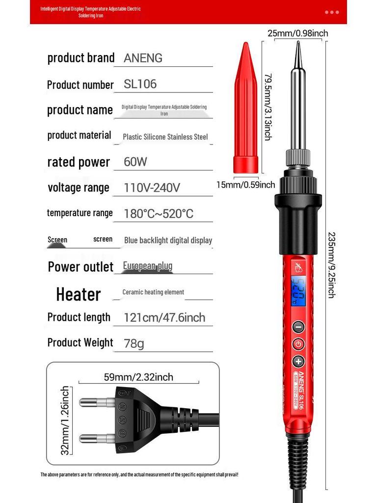 Digital Display Soldering Pen with Adjustable Temperature Control for Electronics Repair