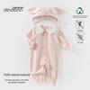 Autumn 2025 Newborn Embroidered Collar Bodysuit for Spring Outings