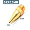 Durable Copper Heat Melt Glue Rifle Nozzle 50*3.0mm 70*2.0mm Glue Rifle Nozzle 1Pc