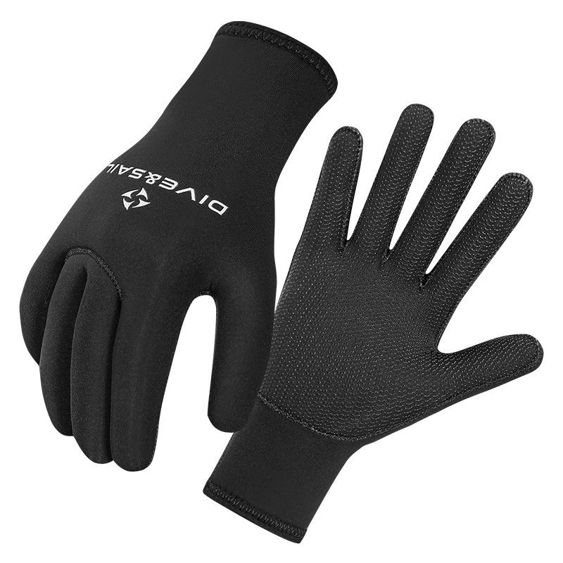 DIVE&SAIL 5MM Diving Gloves: Cold-Proof, Scratch-Resistant for Swimming, Surfing, Fishing, Rescue & Cycling