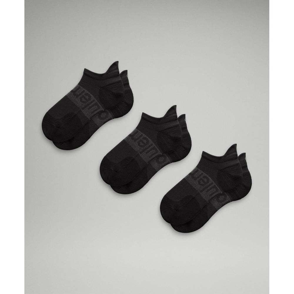 

Lululemon Женские носки Power Stride Tab, 3 пары, черные L