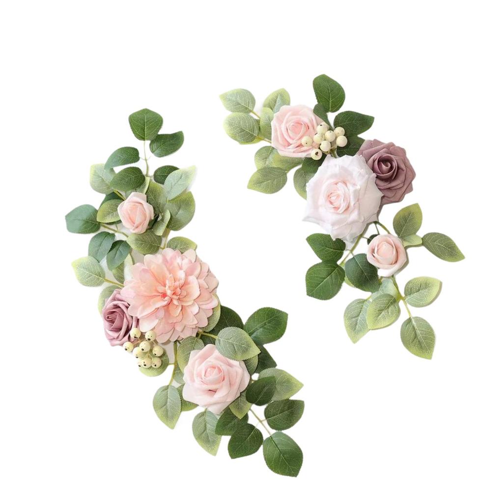 2Pcs Wedding Arch Flowers Corner Flowers for Anniversary Reception Birthday