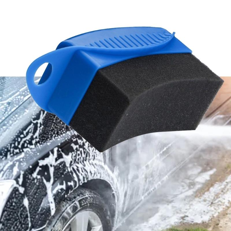 Tyre Polishing Waxing Sponge Detailing Applicator Sponge Applicator Pads Tire Wash Wipe Cleaning Tool Car Wash