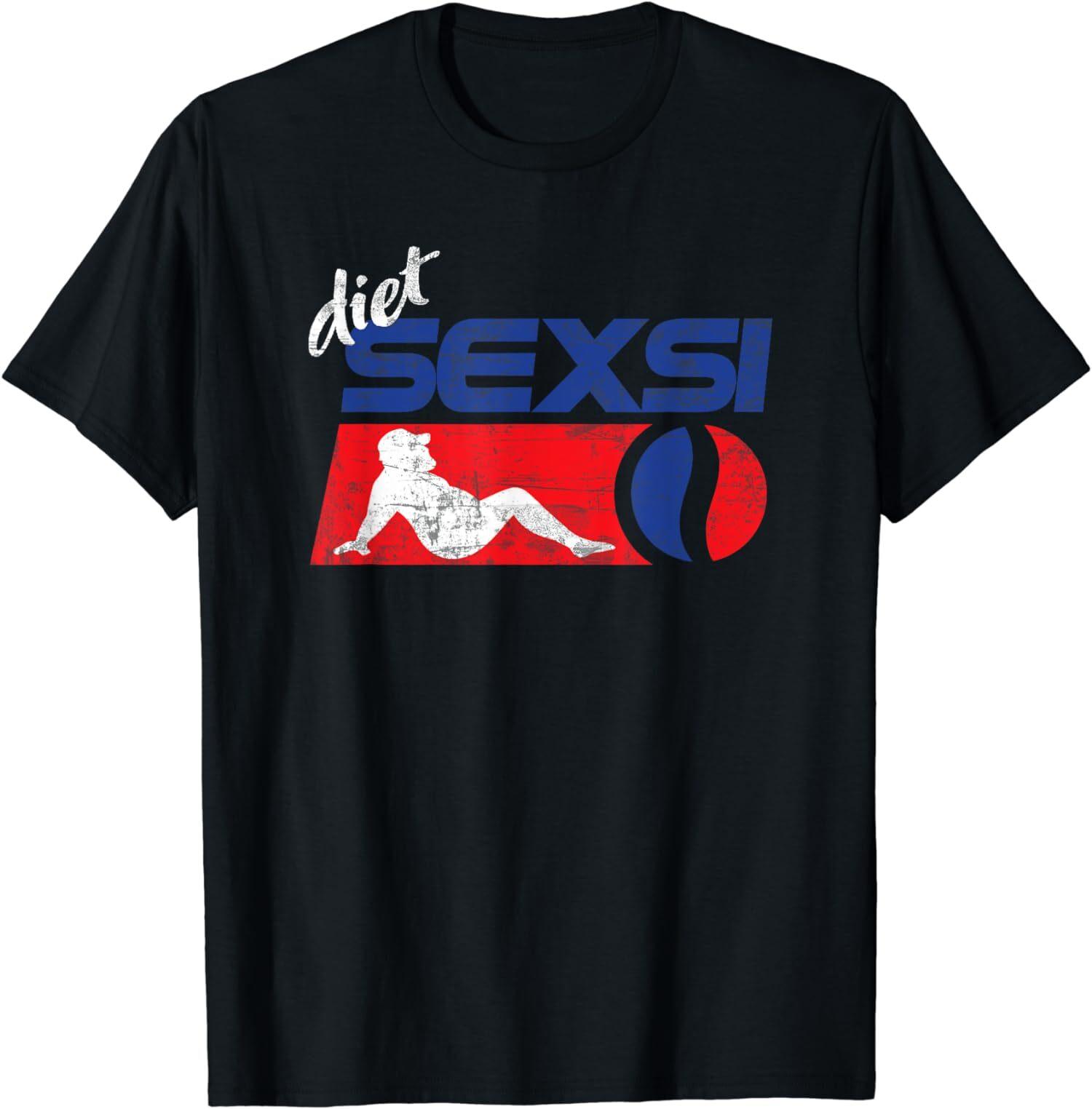NEW LIMITED Diet Sexsi Fat Chubby Funny Humor Parody Inspired T-Shirt S