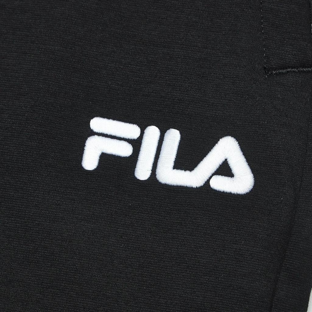 FILA Solid Color Comfortable Soft Knitted Sports Pants Men Bottoms Black F51M429606ABK