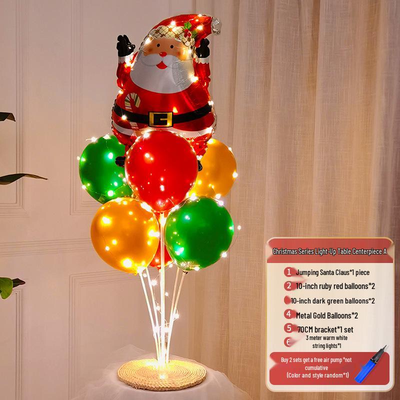 Christmas Luminous Balloon Decorations for Trees, Tables, and Window Displays