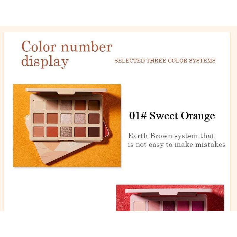 Pudaier - Fifteen Color Versatile Eyeshadow Palette - 3 Types