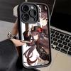 Telefoonhoesje voor iPhone 17 Air 16E 15 16 Pro Max Genshin Impact Ontwerp Cover 14 Plus 13 12 Mini Zachte Siliconen Schelp Fundas