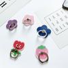 Mobile Phone Holder Finger Ring Stand 360° Rotation Stand Bear Flowers Strawberry Cellphone Stand Universal Lazy Bracket