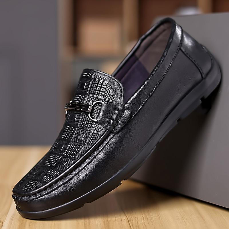 [69 yuan 1 piece] Leather shoes/Doudou shoes/board shoes The first layer of cowhide men's shoes Men's leather is breathable and comfortable
