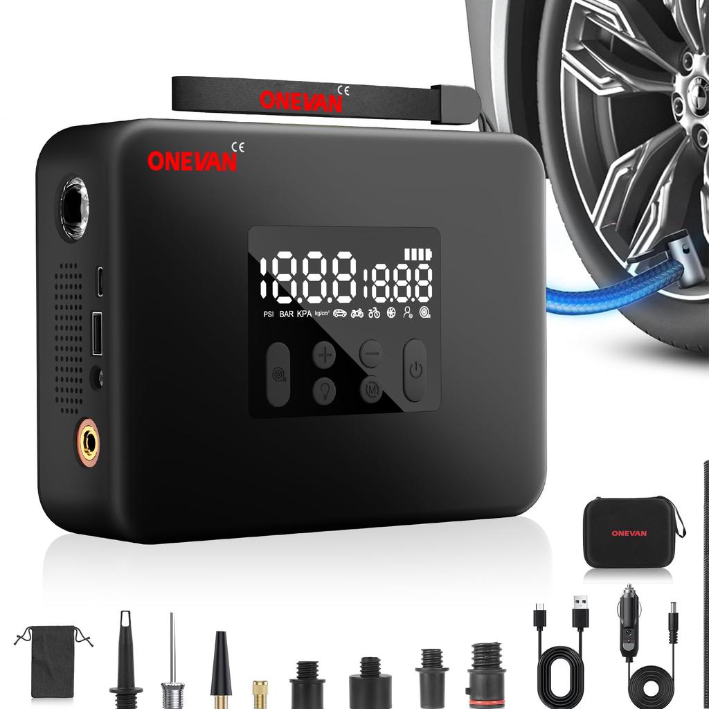 Electric Pump Portable Electric Air Pump for and 160 PSI High 7800 Compatible with 4 LCD 16 Large LED Emergency Compatible with and British Swimwear