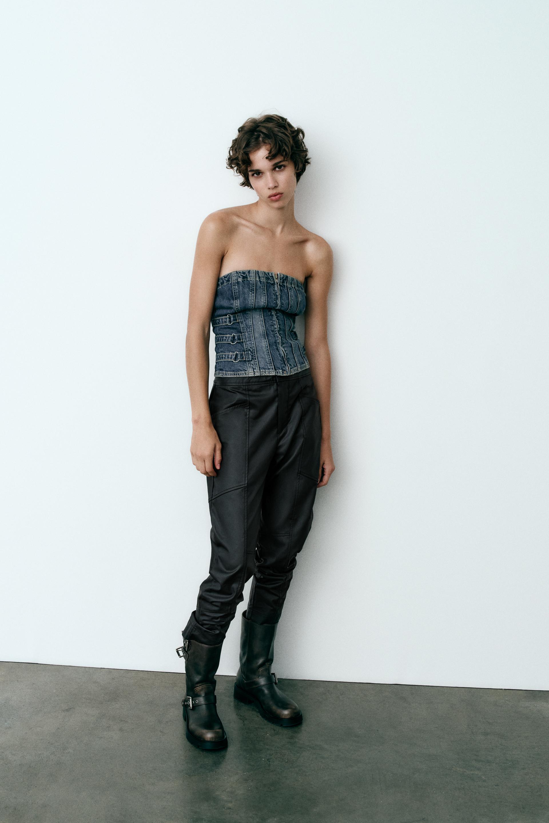 

ДЖИНСОВЫЙ ТОП БЕЗ БРЕТЕК