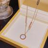 Korean 18K Gold Titanium Steel Women's Clavicle Necklace - Versatile, High-End, Non-Fading Temperament Choker.