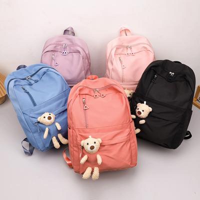 Simple and Fashionable Schoolbag for Women In Junior High School Summer Casual Simple Backpack Large Capacity Backpack