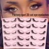 3D Cat Eye False Eyelashes - Dense Tail Lengthening Style, Pack of 5 Pairs