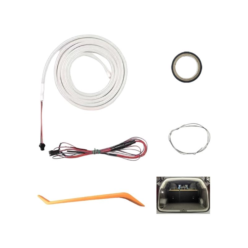 Waterproof LED Light Strips for Vehicle Trunk Flexible Design Easy Plug in Install Universal Fit Enhances Driving Safety