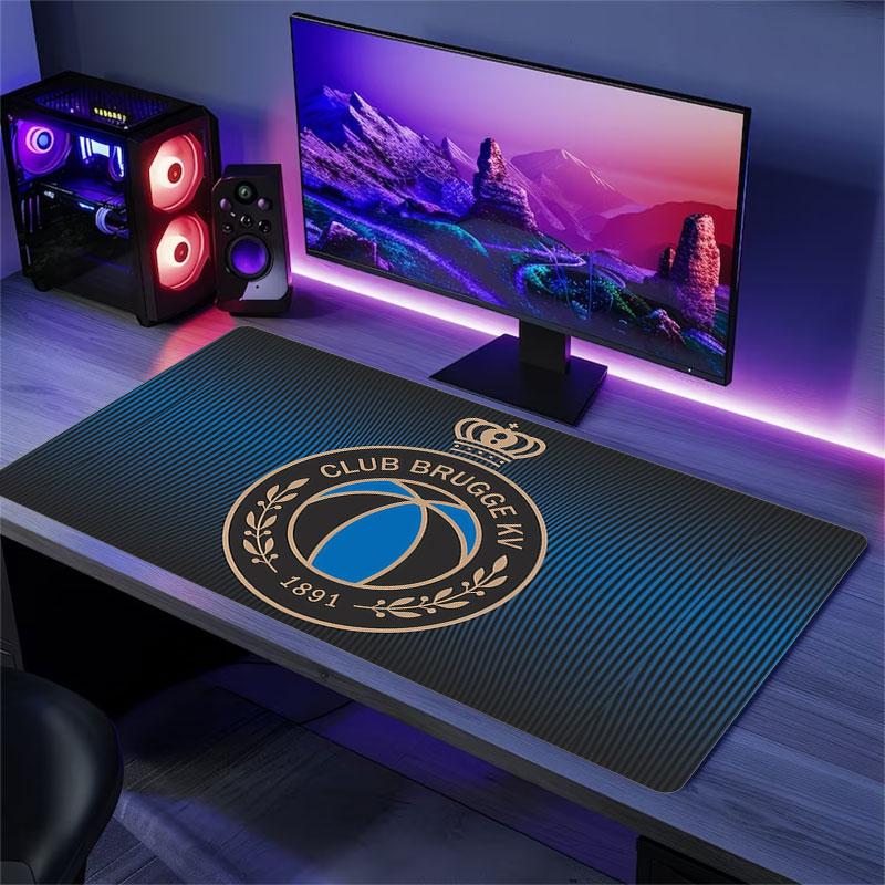 Club Brugge KV Mouse Pad, Large Gaming Desk Mat, Non-slip XXL Mousepad for Laptop & Tablet, Mini PC Playmat with Stitched Edges