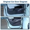 For Volkswagen VW ID.4 Crozz X -2025 Car Door Storage Box Protector Pads Cover Leather Slot Organizer Pockets Accessories