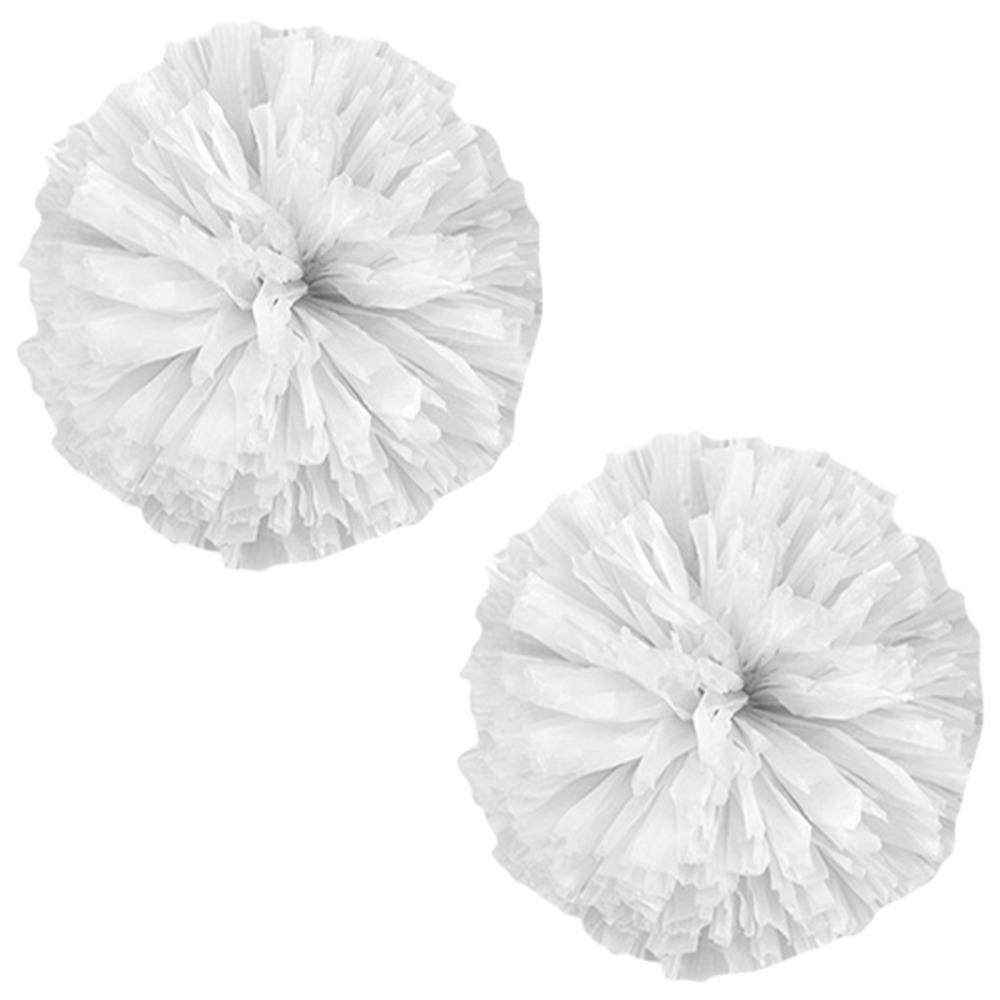 Four Fingers Matte Cheerleading Poms Cheerleader Holding Flowers