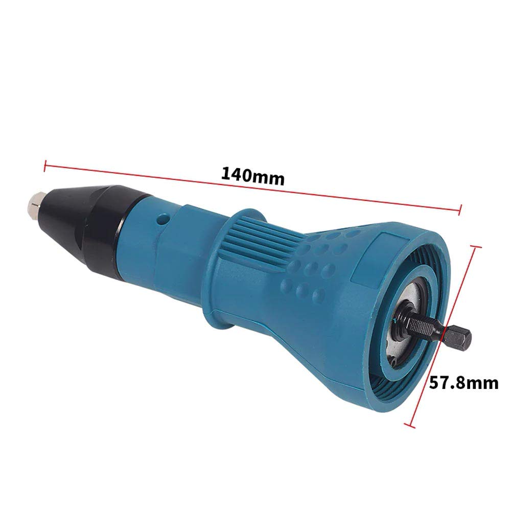 zmart Electric Rivet and Nut Gun Cordless Drill Insert Nuts Tool for Blind Pop and Rivet Rechargeable Cordless Fastening Rivet Hand Power DIY Aluminum