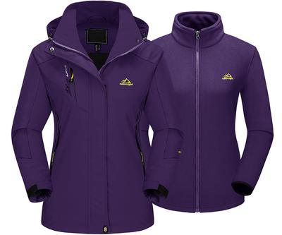Winter Klettern Ski Große Bike Fleece Ski Dunkel XL [TACVASEN] Arbeitskleidung, Damen, Kleidung, Bekleidung, Jacke, Größe, Multifunktional, Parka, Blouson,