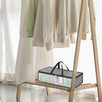 Baseball Hat Storage Bag Large Capacity Clear Window Dust Proof Foldable Portable Handle Zipper Non-woven Fabric Clothes Bedding Sheet Toys Organizer