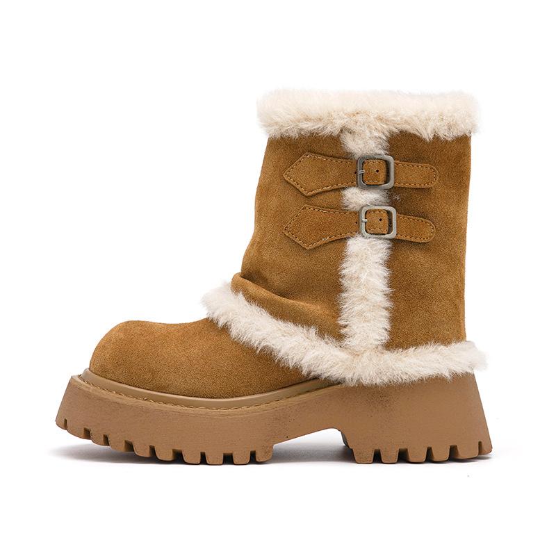 French inner heightening suede ballet single shoes women's shoes 2025 new spring and autumn bow red evening shoes