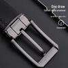 Pierre Cardin Men's Top-Grain Leather Business Pin Buckle Belt