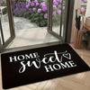 Home Sweet Home Door Mat, Elegant Script Entry Rug, Black  White Floor Mat for Entryway, Living Room, Modern Farmhouse Decor