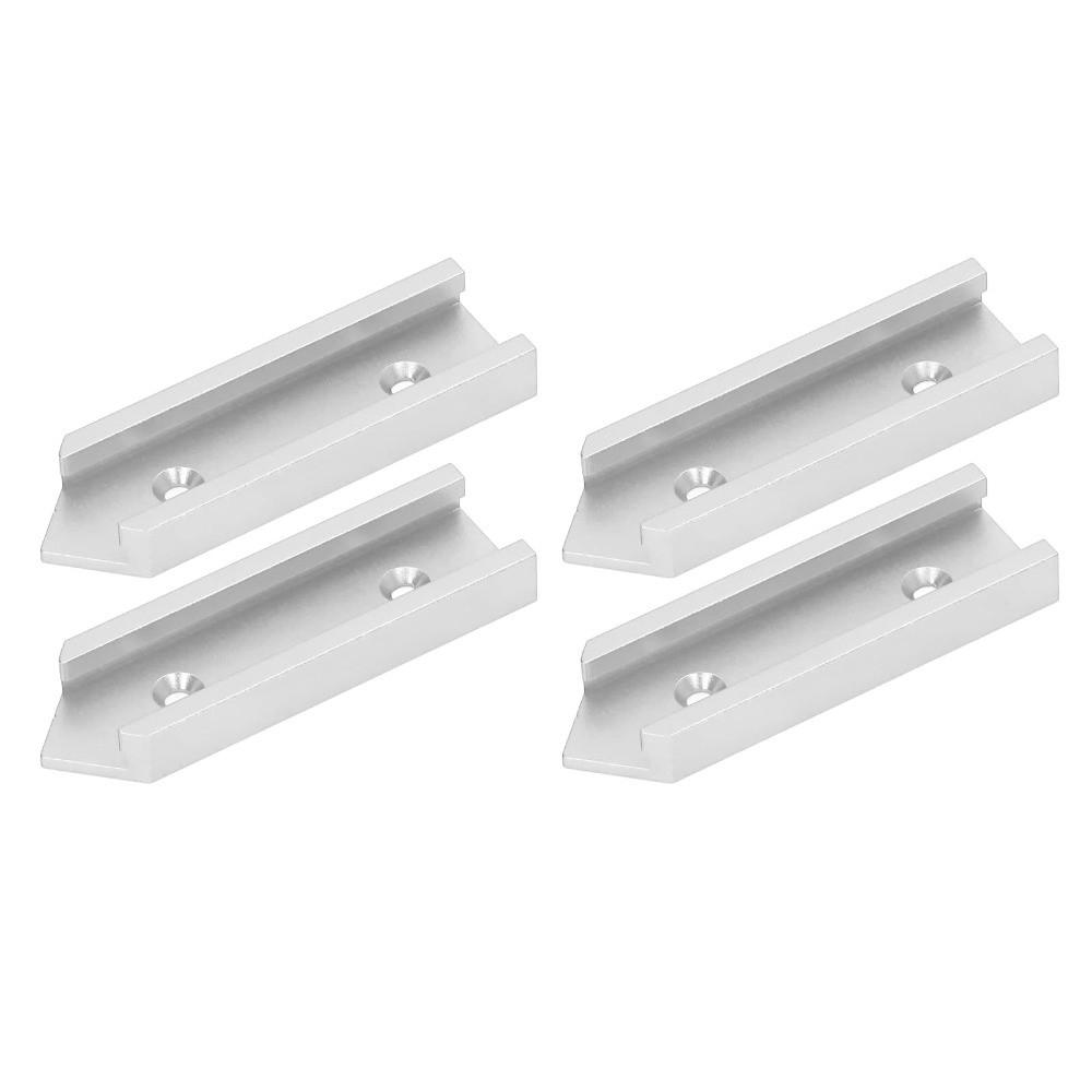 4pcs Aluminum Alloy Miter Track Jig Fixture 30mm Width Slot Connector For Router Table