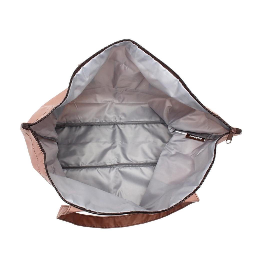 [Travel Collection] Foldable Carry-On Tote Bag, Women's RK37, New Basic 2 Beige, TRC0401