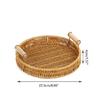 Handmade Wicker Storage Baskets Compact Bread Fruit Organizer for Everyday Use