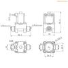 K1AE Plastic Water Solenoid for Valve 220V 1/4" Thread NC Quick Inlet for Val
