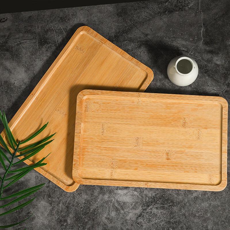 Diruen Japanese Bamboo Rectangular Serving Trays