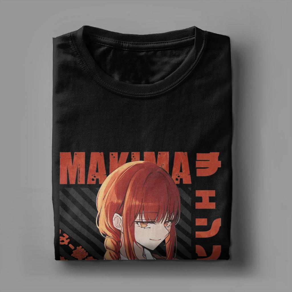 Chainsaw Main Anime Asa Mitaka T Shirts for Men Cotton Creative T-Shirts Crew Neck Tee Shirt Short Sleeve Clothes Plus Size