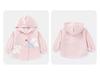 2025 Spring & Autumn Stylish Girls' Hooded Cardigan - Korean Baby Outerwear