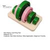 Reusable Plastic Pottery Molds Foot Ring Tools Set, 6 Sizes Clay Base Aligner Templates, Handmade Set Shaping for Ceramic Mugs Bowls Vases,