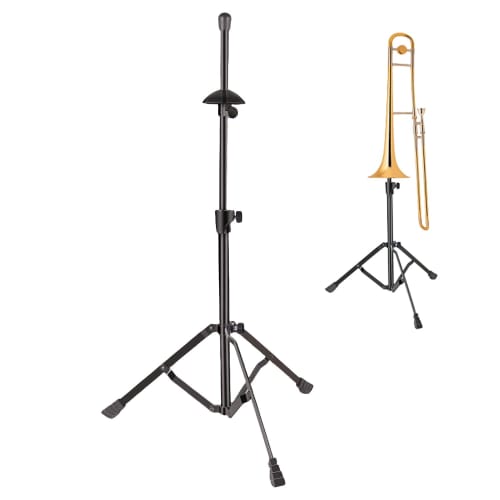 

Adjustable Trombone Stand, Tenor/Bass Trombone Stand with Case, Foldable [2025 New Arrival - Adjustable Height] 52-80cm, Lightweight, Compact, Portabl