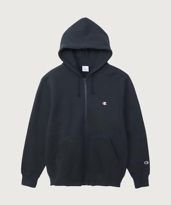 C Logo Regular Fit Zip-Up Hoodie Navy
