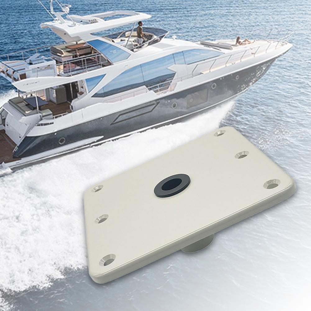 Bootsitz Drehfuß 7x7 Zoll Bootsitz Podest & Basis mit 3/4 Stift Pfostenaufnahme Boots Pfosten Sitzhalterung Marine Zubehör