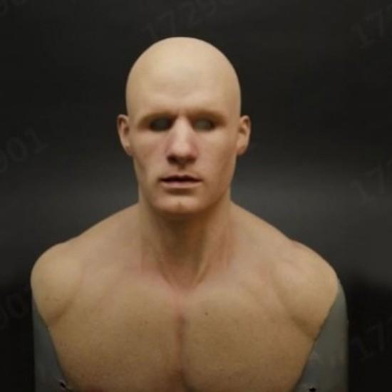 Halloween New Arrivals: Latex Granny Mask Headgear Old woman, bald man, mask