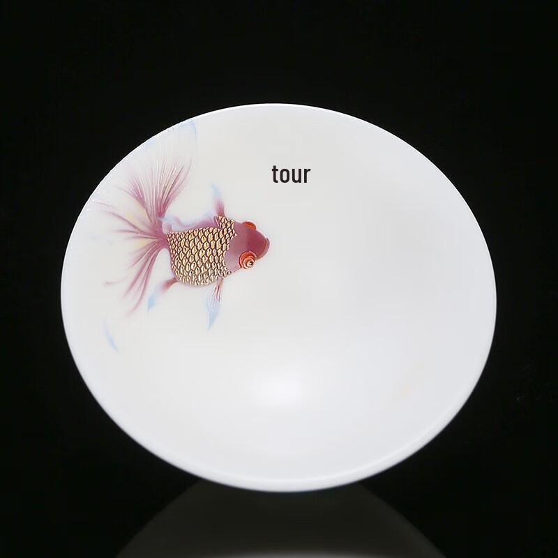 Chaxun Mutton-Fat Jade Porcelain Douli Gongfu Tea Cup