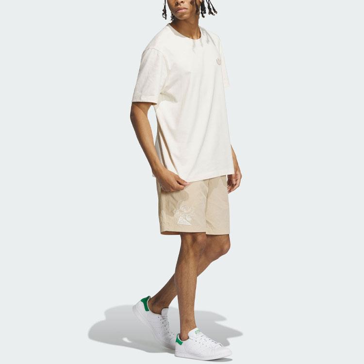 Adidas Originals X Disney Dumbo Graphic Print Elastic Waist Sport Shorts Men Bottoms Magic-Light-Brown IN1066