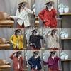 Autumn New Arrival: Women's Retro Floral Loose Knit Cardigan - Artistic Casual Long Sleeve Round Neck Top