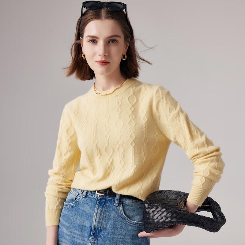 Paro Women's 100% Cashmere Cable Knit Sweater